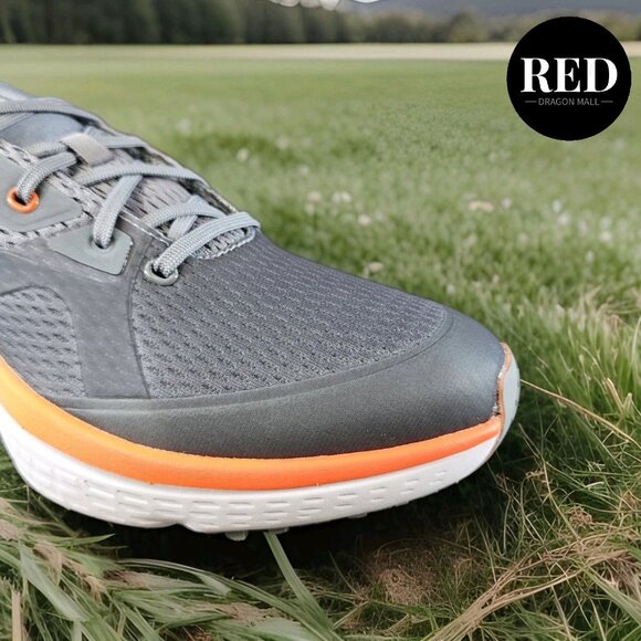 Adidas Solarmotion Spikeless Golf Shoes Gray Impact Orange GX9013 - Men\'s Size 9 main image 7